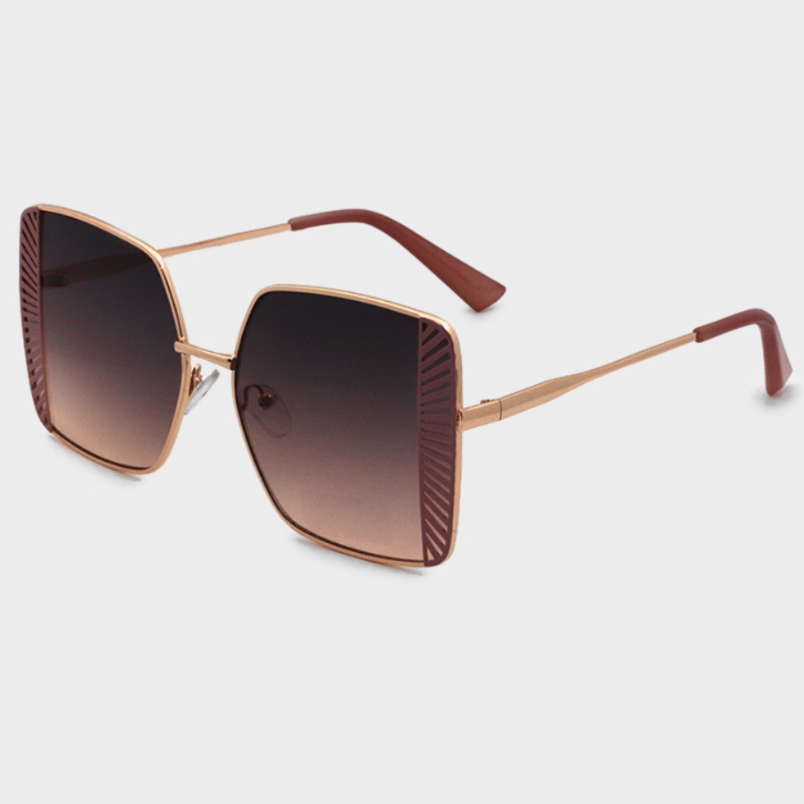 

lovely Stylish Big Frame Design Brown Sunglasses