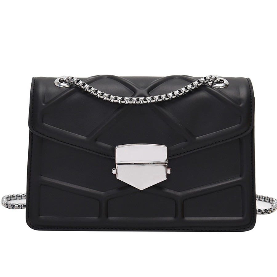 

lovely Chic Chain Strap Black Crossbody Bag