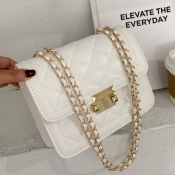 LW Stylish Chain Strap Champagne Crossbody Bags