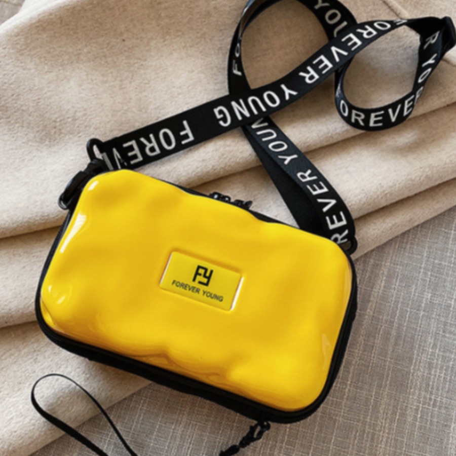 

lovely Stylish Letter Yellow Crossbody Bag