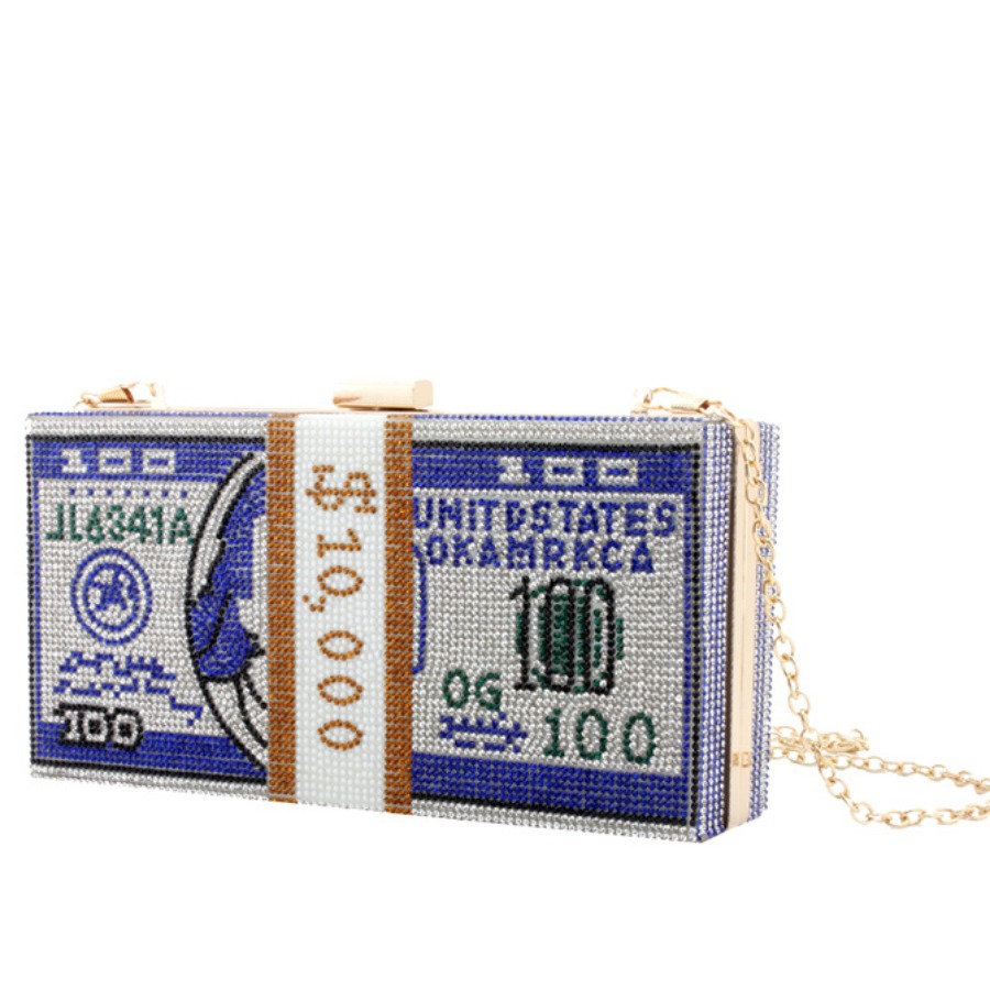 

Lovely Stylish Chain Strap Blue Crossbody Bags