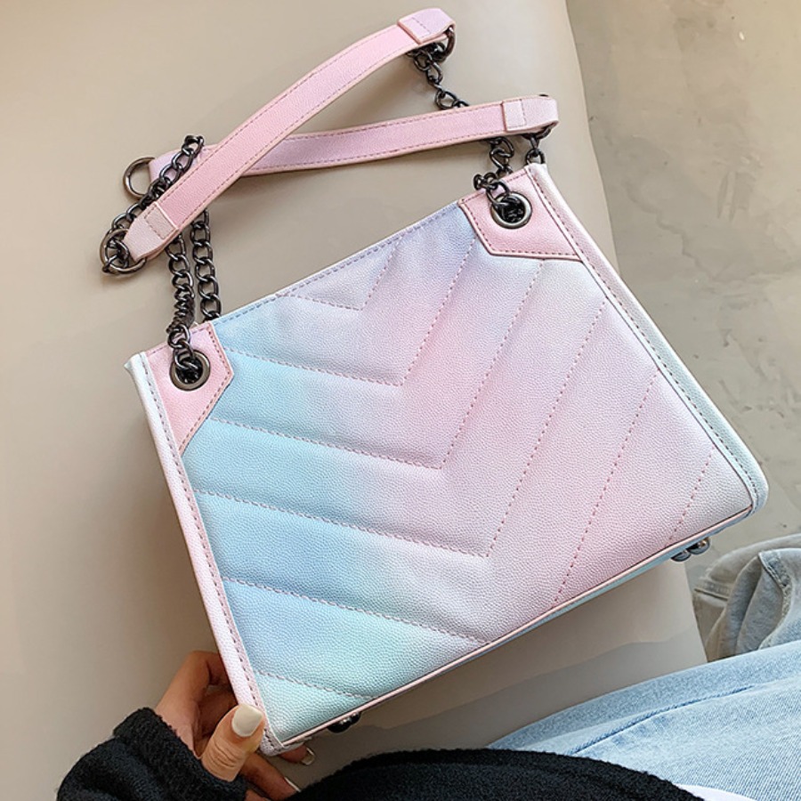 

lovely Casual Gradient Multicolor Crossbody Bag, Multi