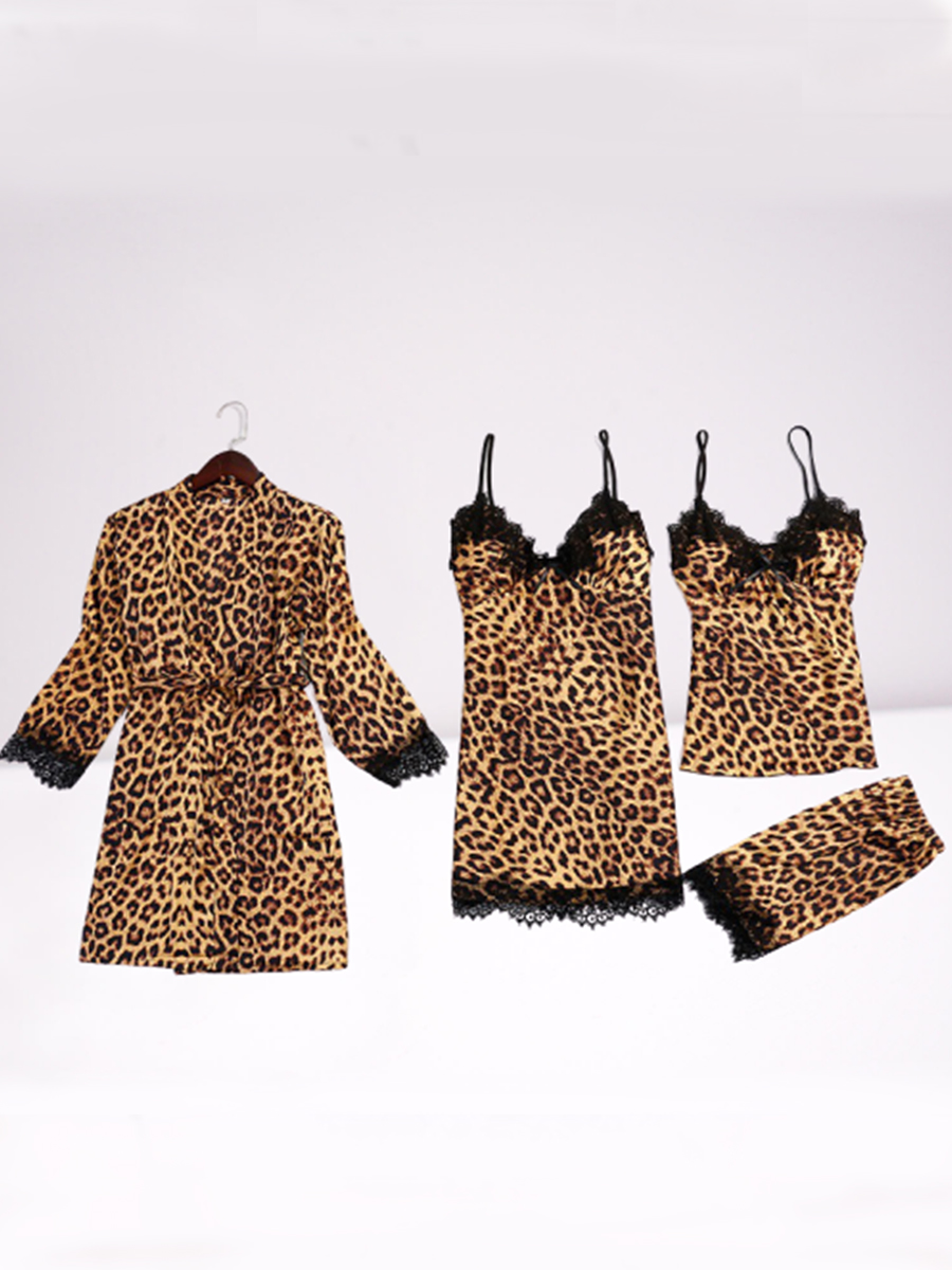 

lovely Trendy Leopard Print Sleepwear