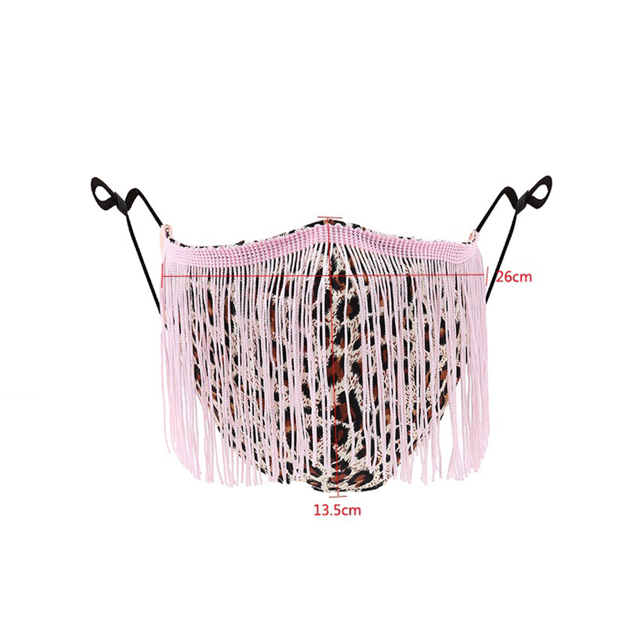 

lovely Tassel Design Pink Face Mask