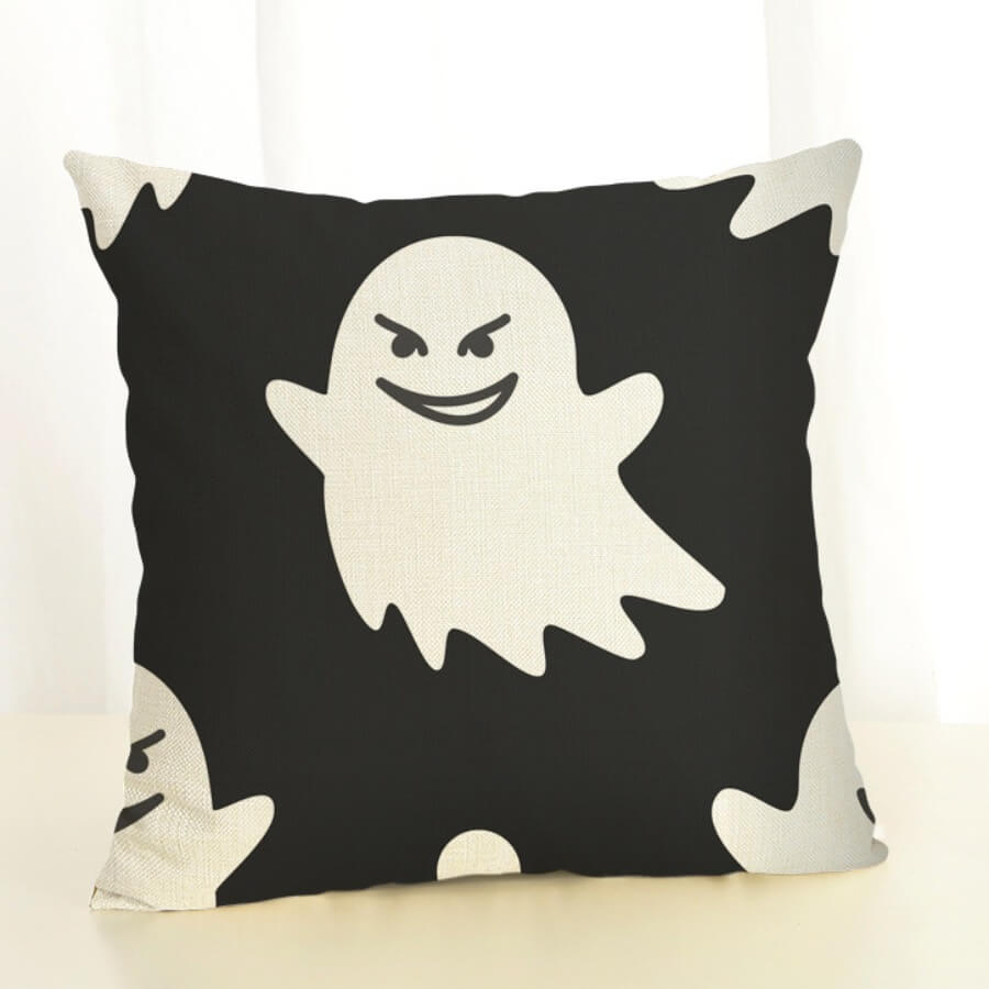 

Lovely Chic Print Black Decorative Pillow Case