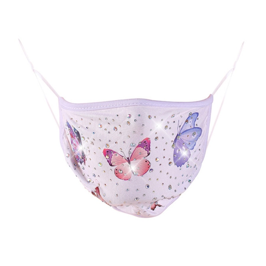 

Lovely Butterfly White Face Mask