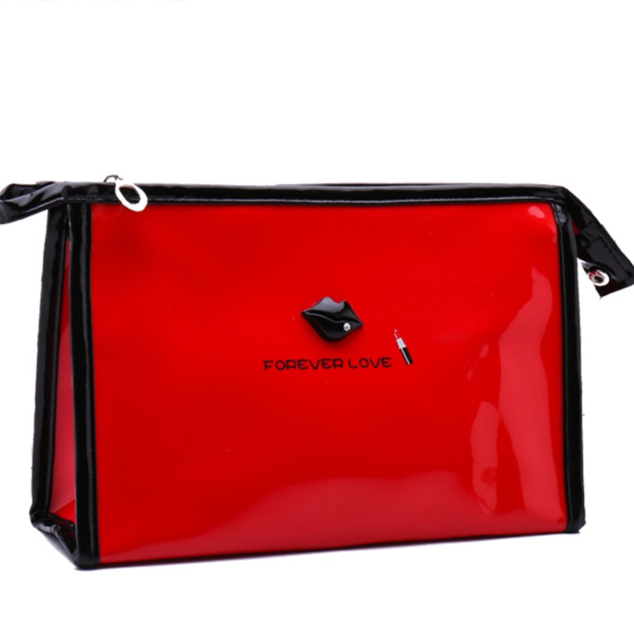 

lovely Chic Patchwork Red Makeup Bags