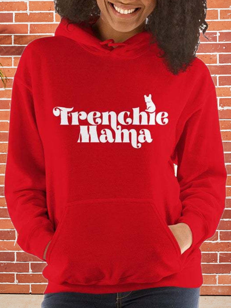 

lovely Casual Hooded Collar Letter Print Red Hoodie