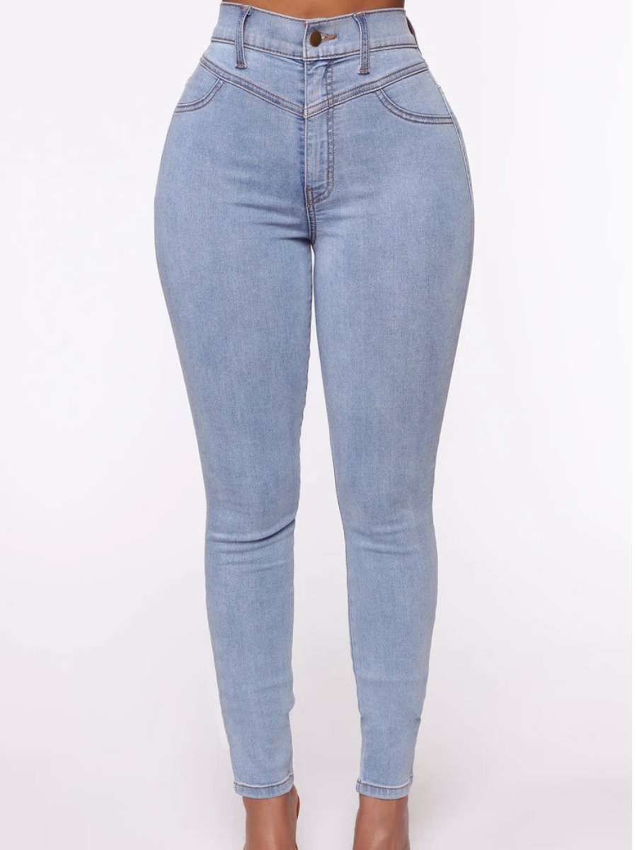 

lovely Casual Basic Skinny Blue Jeans