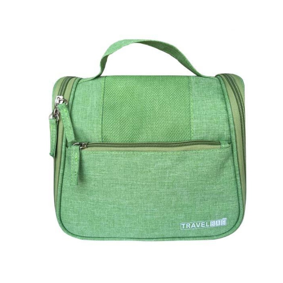 

lovely Leisure Zipper Design Green Makeup Bag