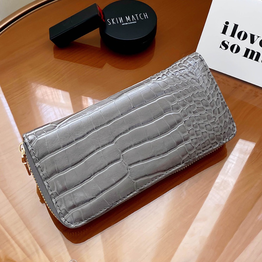 

lovely Casual Zipper Design Grey Coin Purses