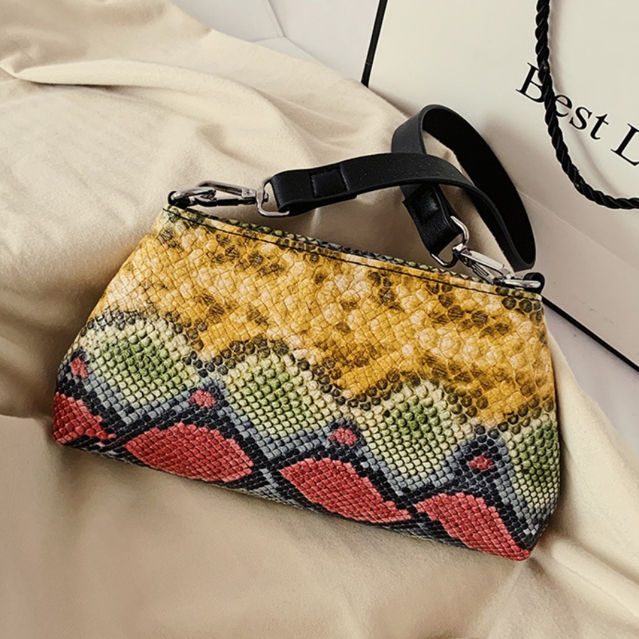 

Lovely Trendy Print Yellow Crossbody Bag