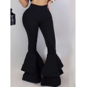 lovely Trendy Flared Black Pants