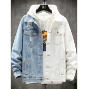 LW Men  Ripped Denim Jacket