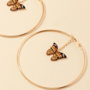 lovely Trendy Butterfly Yellow Earring