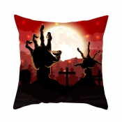 Lovely Stylish Print Red Decorative Pillow Case