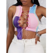 LW SXY Bandage Design Pink Camisole