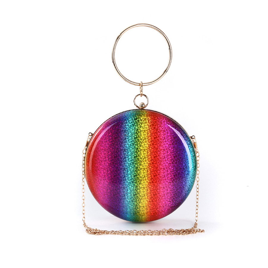 

Lovely Chic Rainbow Print Multicolor Crossbody Bag, Multi