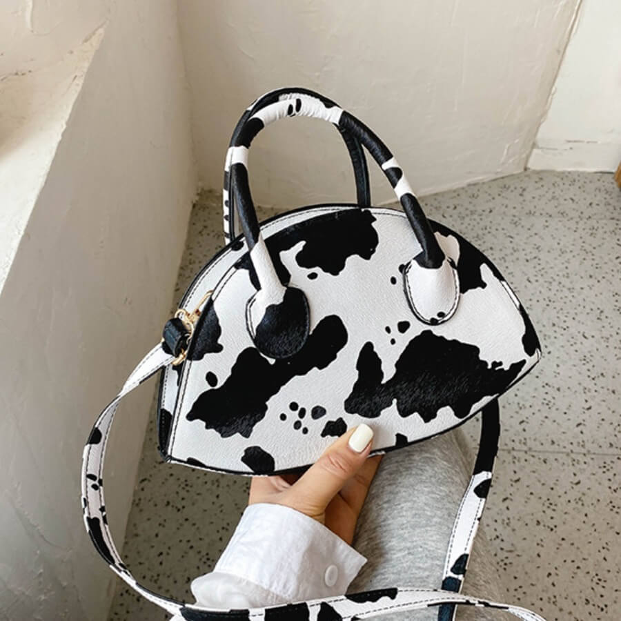 

Lovely Stylish Print White Crossbody Bag