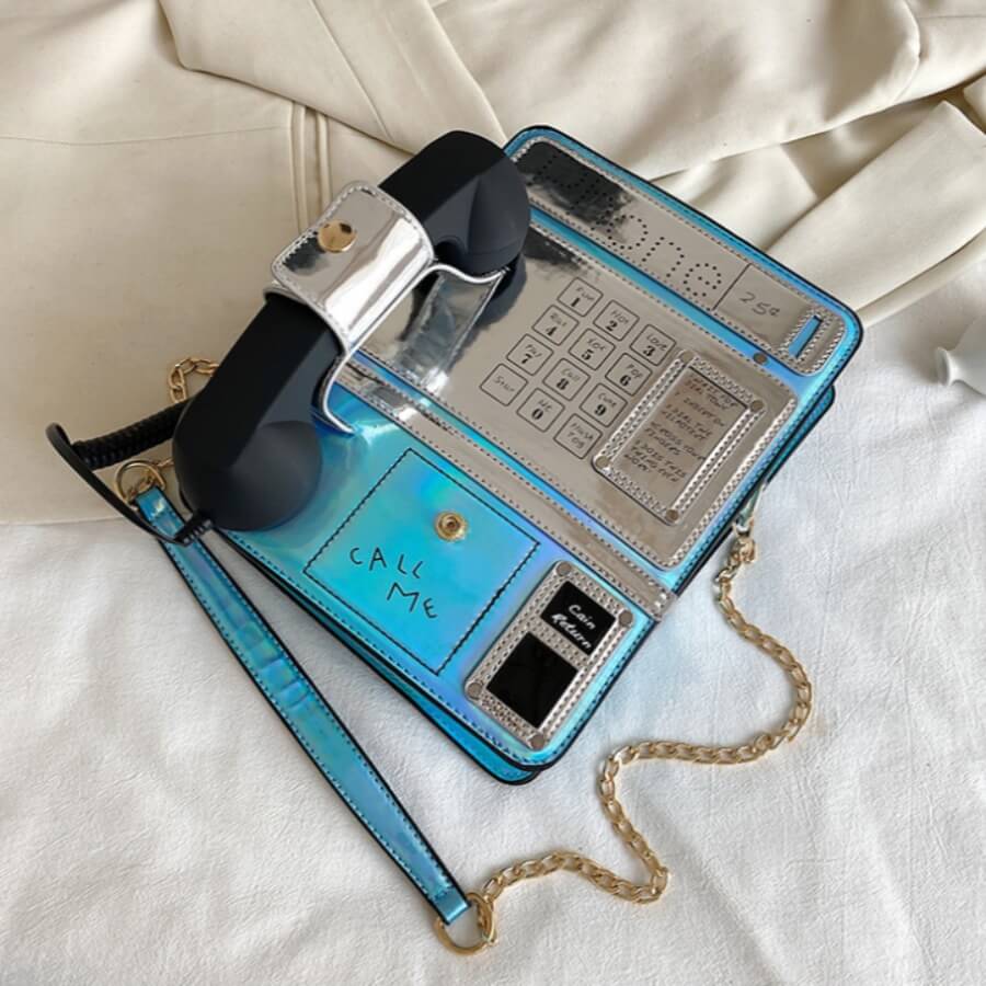 

LW Chic Patchwork Blue Crossbody Bags