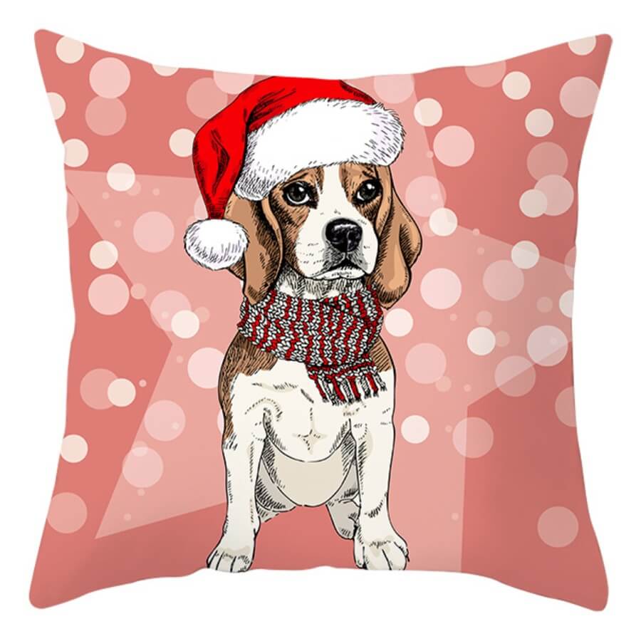 

Lovely Trendy Print Light Pink Decorative Pillow Case