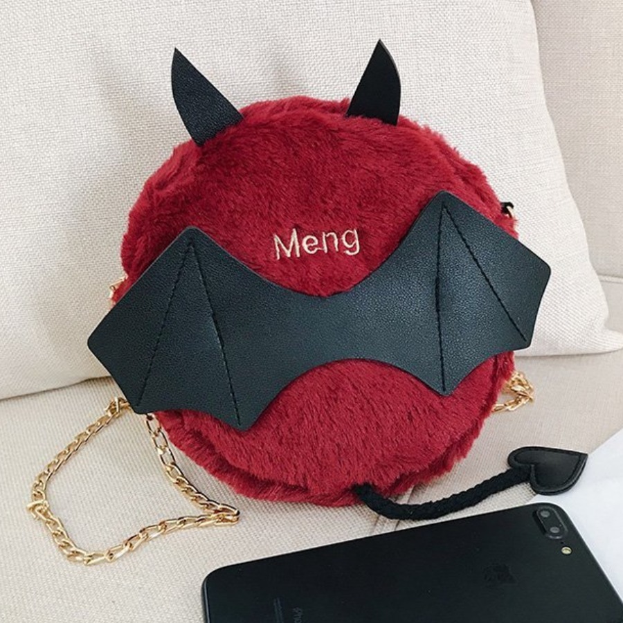 

Lovely Chic Chain Strap Red Crossbody Bag