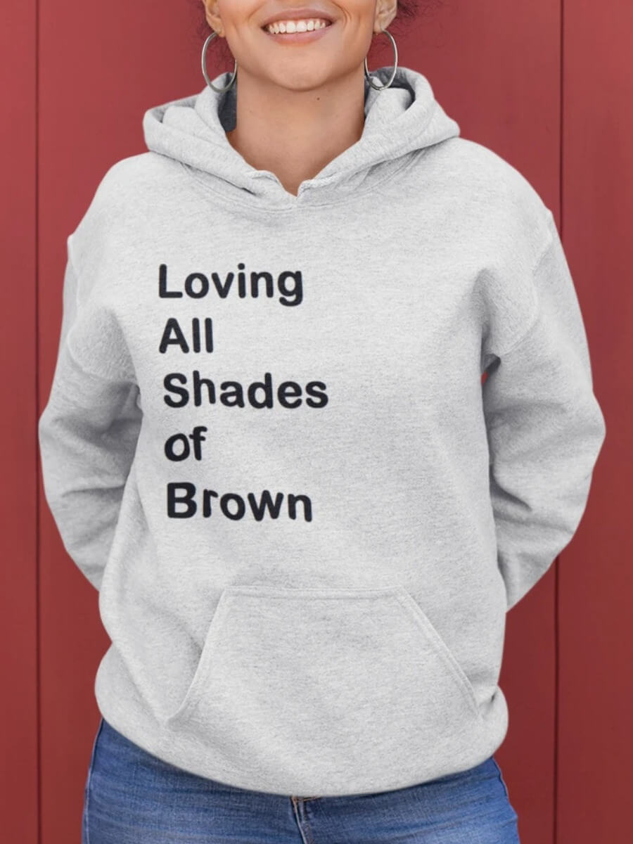 

LW Casual Hooded Collar Letter Print Grey Hoodie