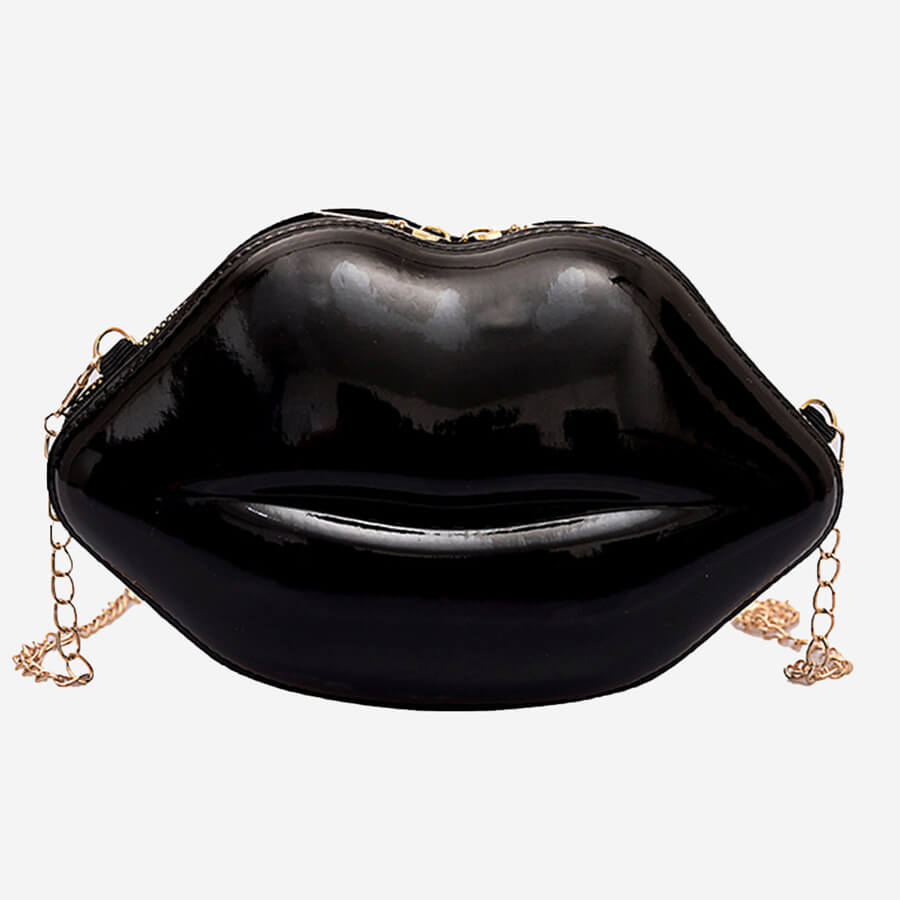 

Lovely Trendy Lip Black Crossbody Bags