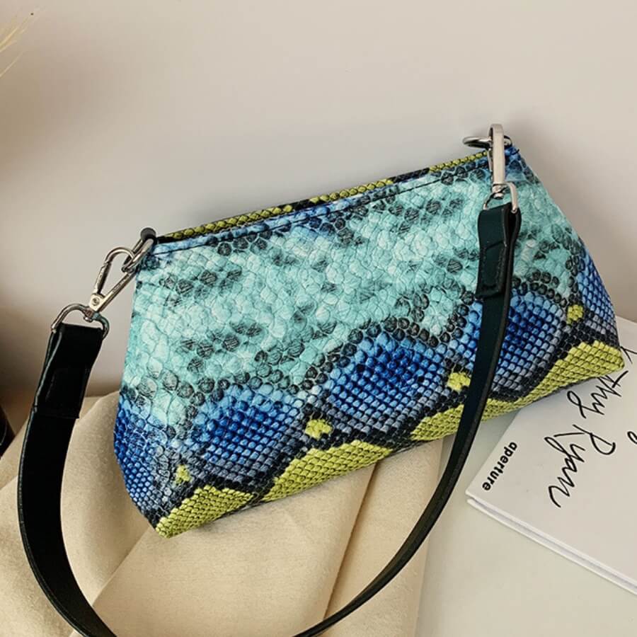 

Lovely Trendy Print Yellow Crossbody Bag, Blue