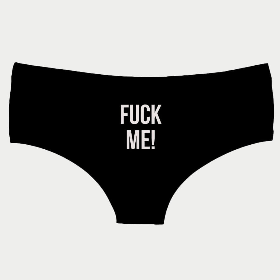 

Lovely Sexy Lip Print Black Panties