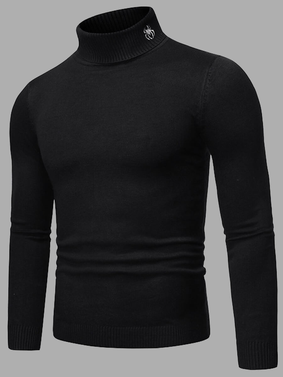 

Lovely Stylish Basic Skinny Black Men Sweater