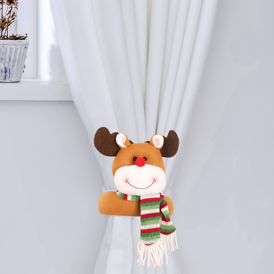 

Lovely Christmas Day Cartoon Brown Decorative Curtain Buckle
