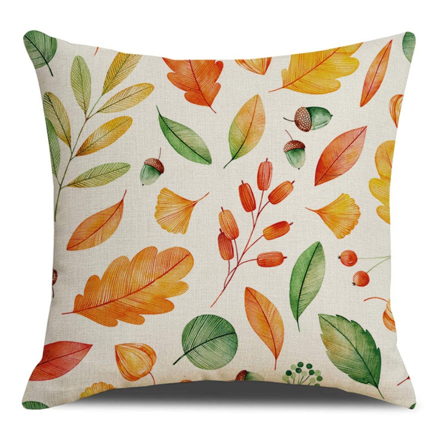 

Lovely Trendy Plants Print Multicolor Decorative Pillow Case, Multi