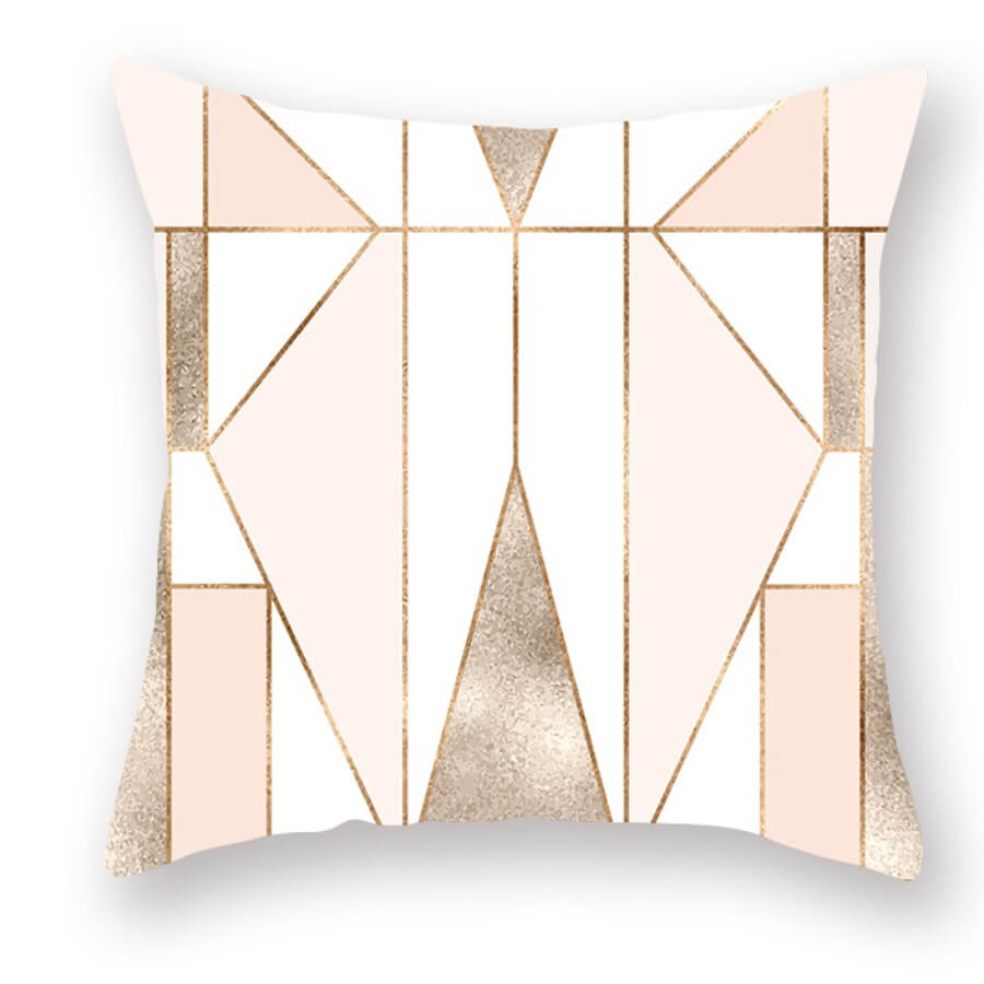 

Lovely Stylish Print Pink Decorative Pillow Case