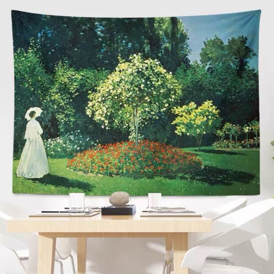

Lovely Trendy Plants Print Green Decorative Wall Cloth