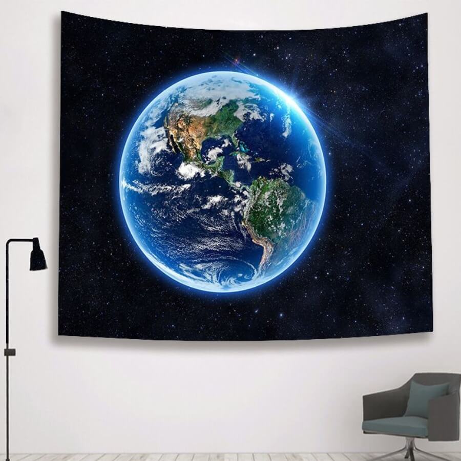 

Lovely Trendy Starry Sky Print Multicolor Decorative Wall Cloth, Multi