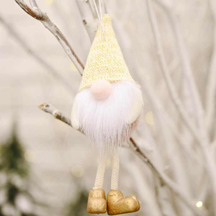 

Lovely Christmas Day Cartoon Light Yellow Ornament