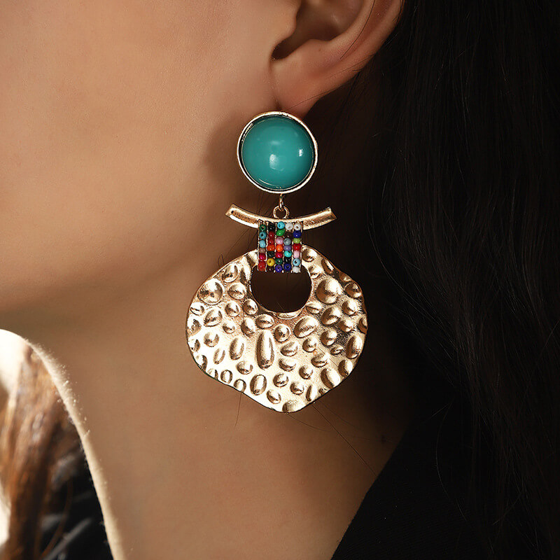 

Lovely Retro Hollow-out Gold Earring