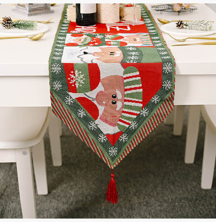 

Lovely Stylish Cartoon Print Red Table Linens