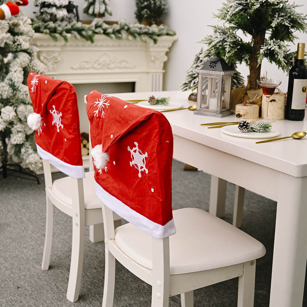 

Lovely Christmas Print Patchwork Red Chair Covers