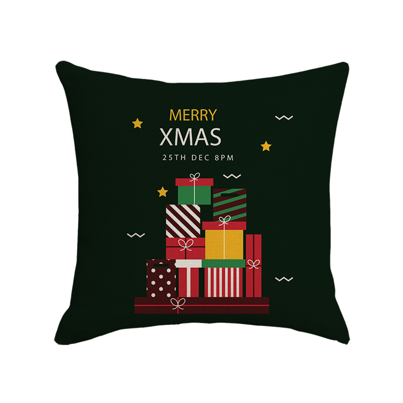 

Lovely Stylish Print Black Decorative Pillow Case