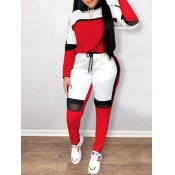 LW See-through Patchwork Drawstring Tracksuit Set