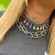 Lovely Trendy Tassel Design Multicolor Necklace