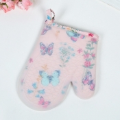lovely Stylish Print Light Pink Kitchen Protective
