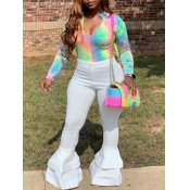 LW Tie-dye Layered Cascading Pants Set