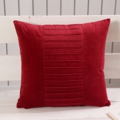 Lovely Cosy Basic Red Decorative Pillow Case