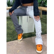 Lovely Street Patchwork Black Pants