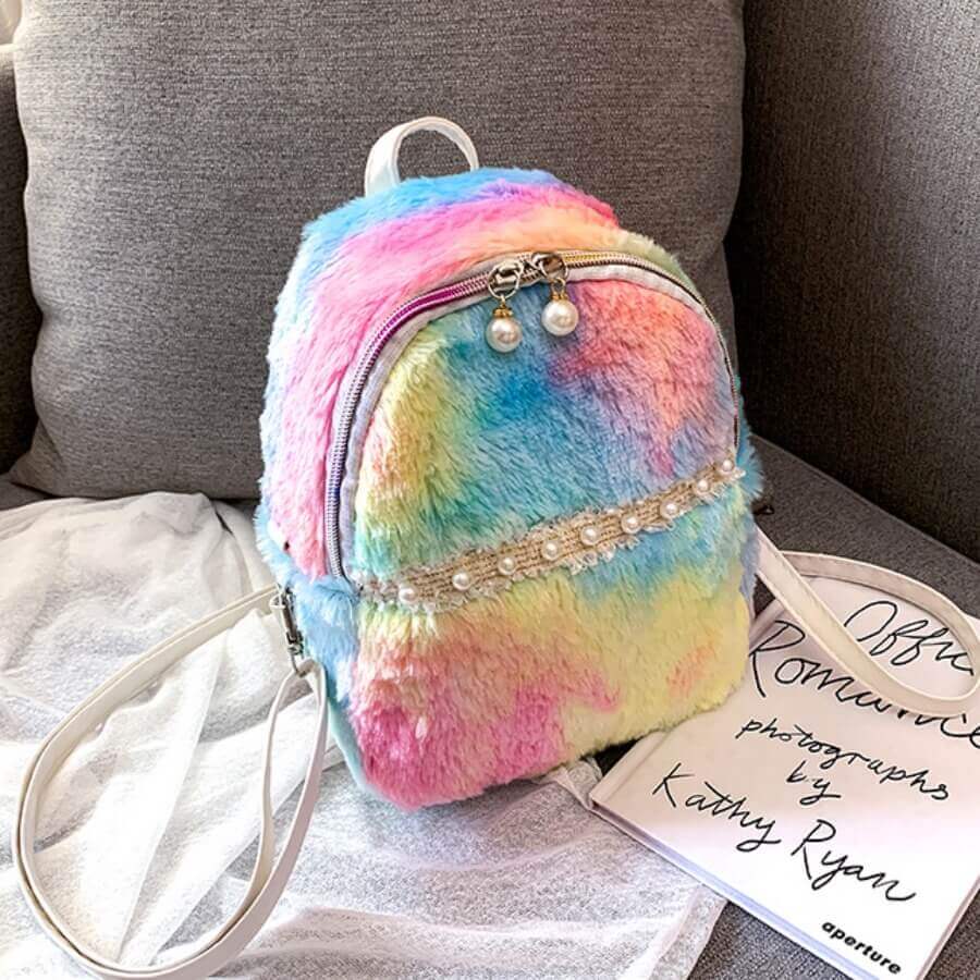 

Lovely Stylish Tie-dye Multicolor Backpack, Multi