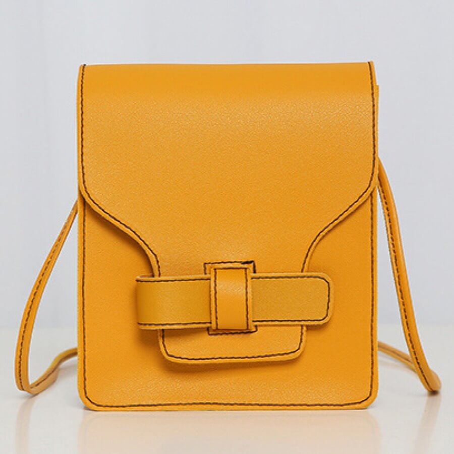 

Lovely Stylish Basic Yellow Crossbody Bag