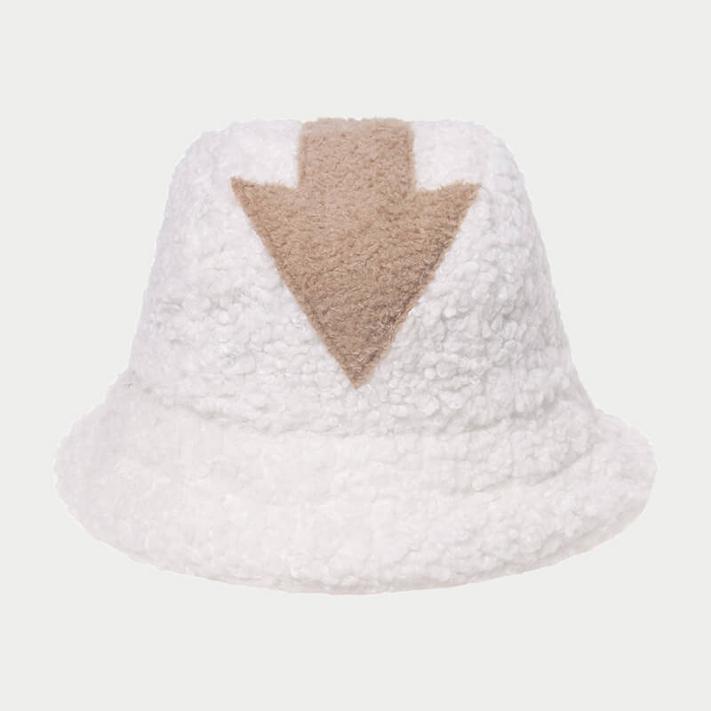 

Lovely Stylish Lamb Fleece White Hat
